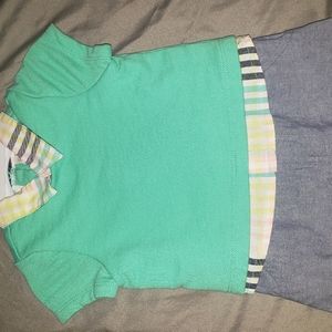 Babies shorts and collared shirt set.